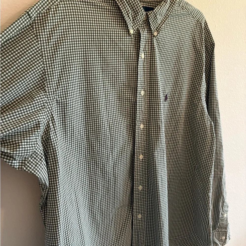 Polo Ralph Lauren Buttondown Shirt Gingham Stretch Poplin Long-Sleeve Men’s XXL